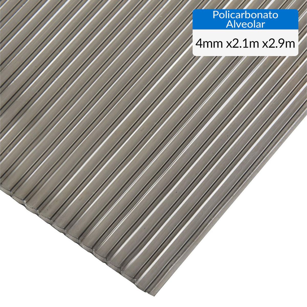 DVP - Plancha Policarbonato Alveolar 4 mm 210x290 cm Bronce