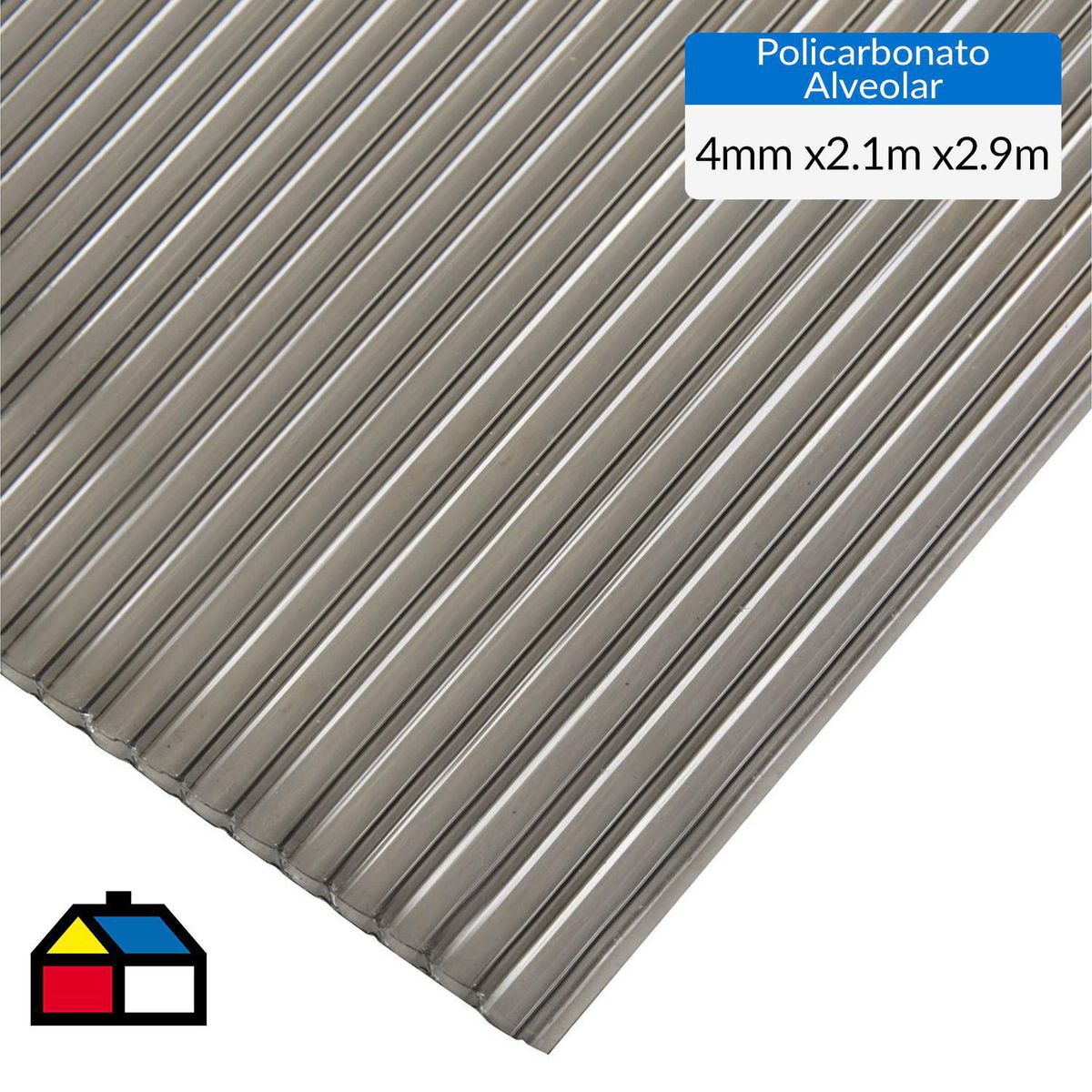 DVP - Plancha Policarbonato Alveolar 4 mm 210x290 cm Bronce