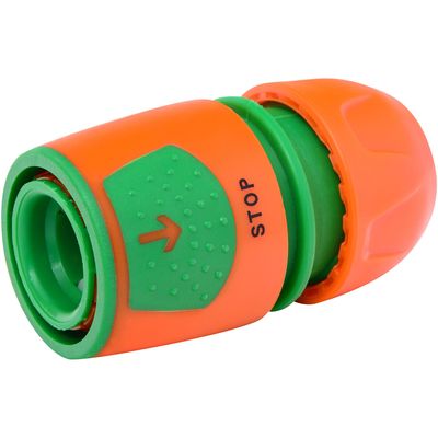Imagen 2 del producto Conector para manguera 1/2"" a 3/4"" de plástico con stop