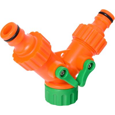 Imagen 2 del producto Unión para manguera con 2 salidas 1/2"" y 3/4"" de plástico