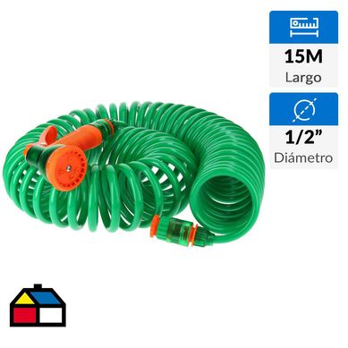 Manguera extensible 15 m con pistola