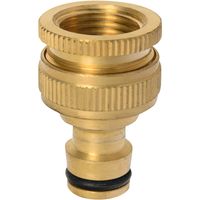 Adaptador para manguera 1/2"" y 3/4"" de bronce