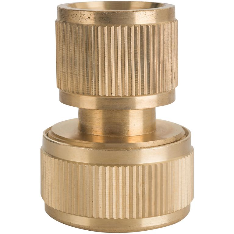 Conector para manguera 3/4" de bronce sin stop