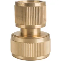 Conector para manguera 3/4"" de bronce sin stop