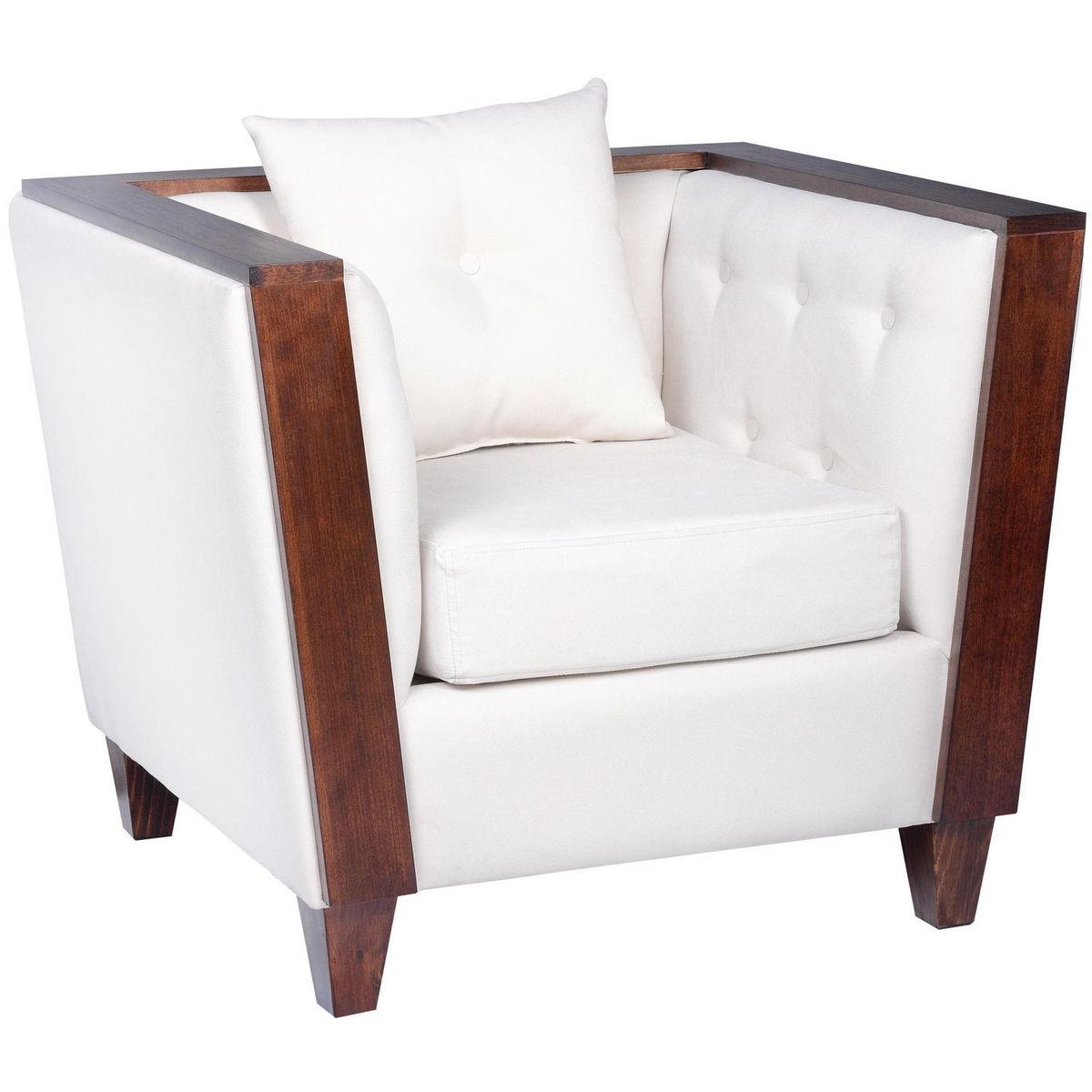 NUEVALINEA - Poltrona 1 cuerpo Venecia 90x82x75 cm Crudo