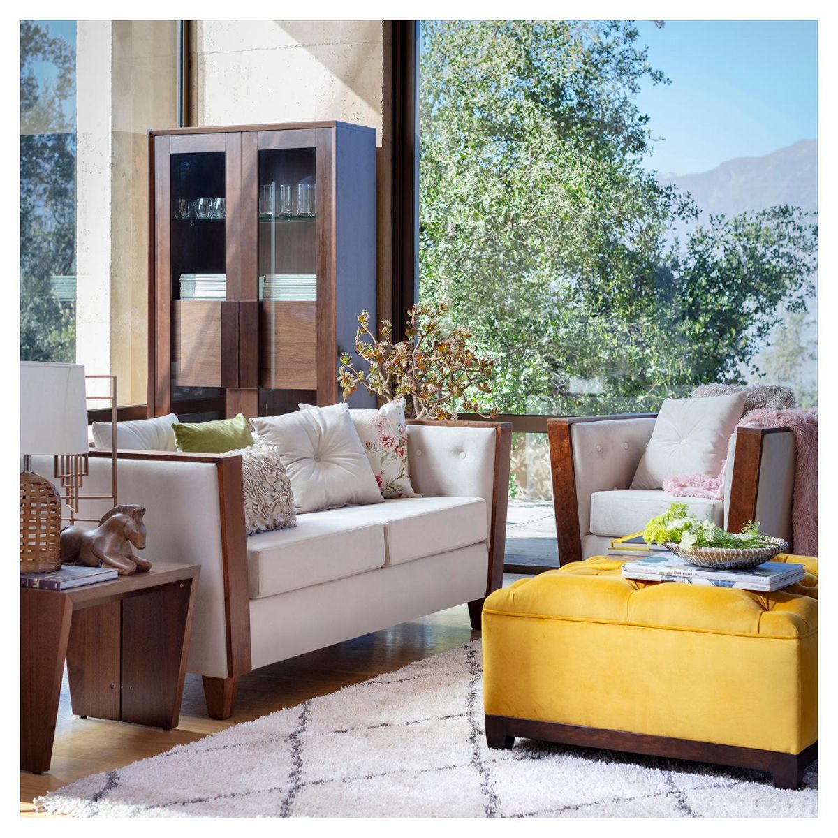 NUEVALINEA - Poltrona 1 cuerpo Venecia 90x82x75 cm Crudo