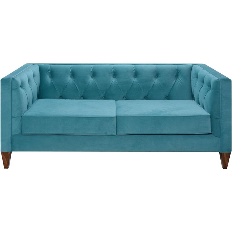 HOMY - Sofá 3 cuerpos Praga 180x74x85 cm Turquesa