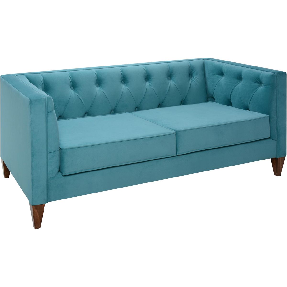 NUEVALINEA - Sofá 3 cuerpos Praga 180x74x85 cm Turquesa