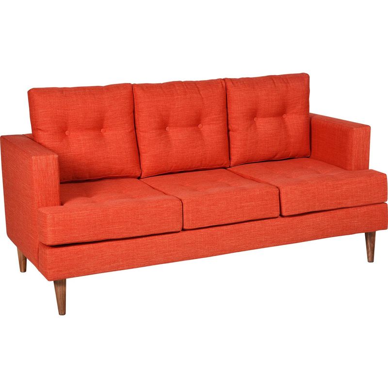 HOMY - Sofá 3 cuerpos Vienna 180x73x85 cm Naranjo
