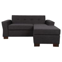 Sofá Seccional 4 cuerpos Valencia 180x80x150 cm Negro