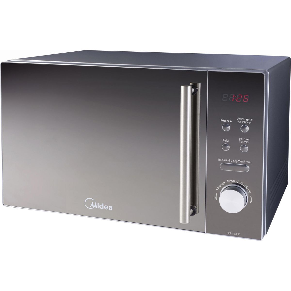 MIDEA - Microondas Digital 20 Litros Silver MMP-20GC3D