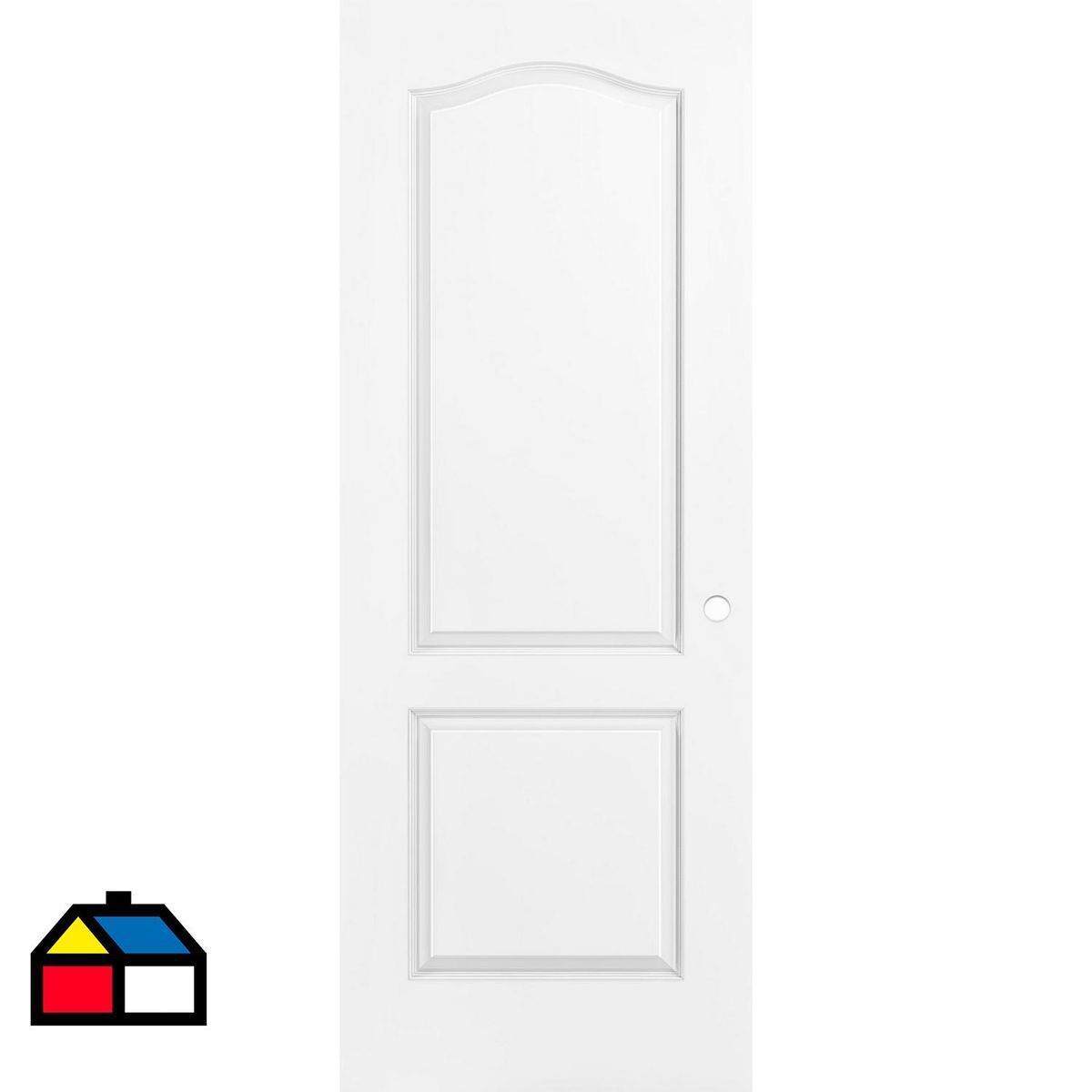 MULTIMARCA - Puerta Prestige HDF con 2 Paneles con Perforación Blanco Prepintada