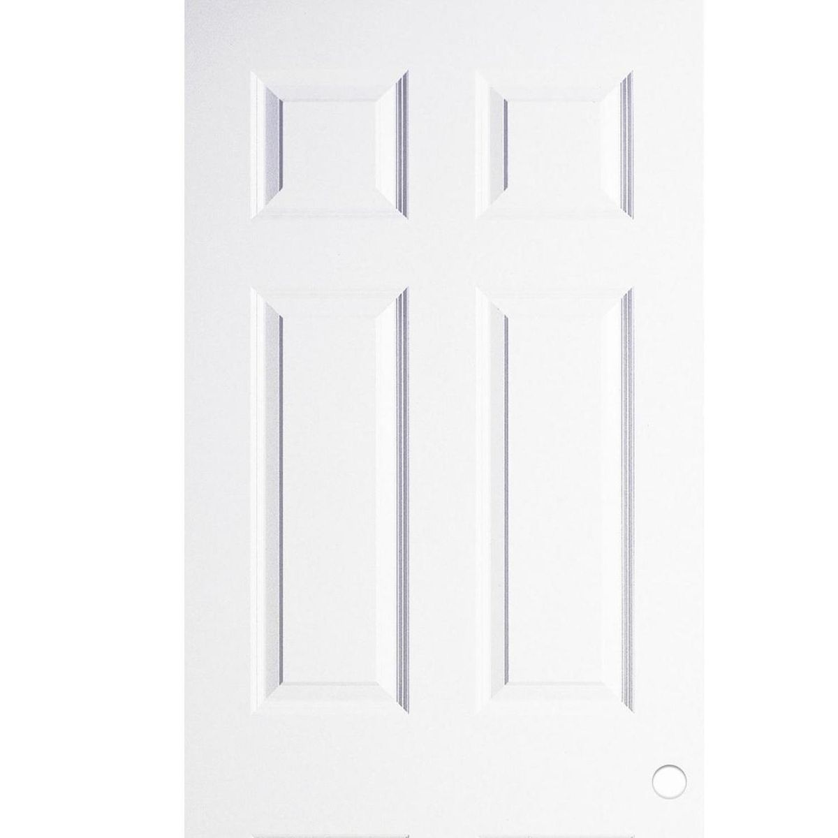 MULTIMARCA - Puerta Sinfonía HDF con 6 Paneles con Perforación Blanco Prepintada