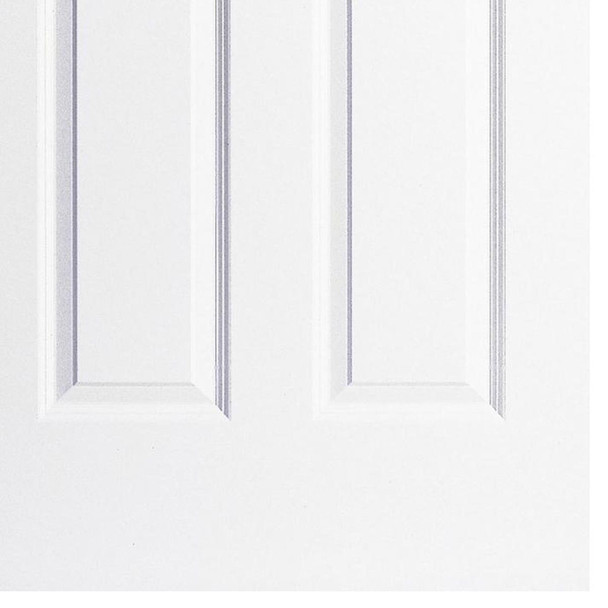 MULTIMARCA - Puerta Sinfonía HDF con 6 Paneles con Perforación Blanco Prepintada