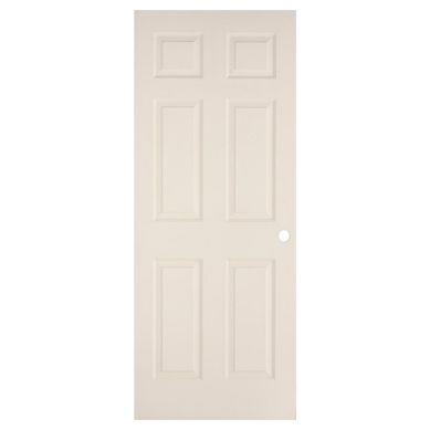 Puerta Sinfona HDF C/6 Paneles C/ Perforacin Blanco Prepint