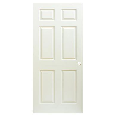 Puerta Sinfona HDF C/6 Paneles C/ Perforacin Blanco Prepint