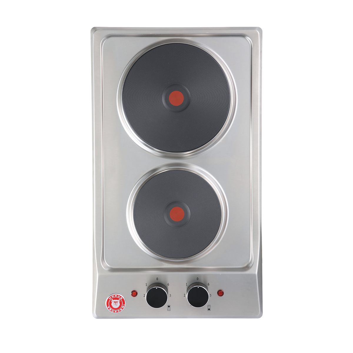 URSUS TROTTER - Encimera Eléctrica 2 Platos Negro/inox UT PRIME E2P