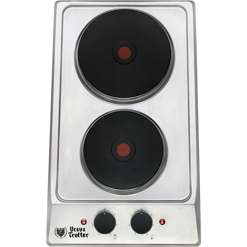 URSUS TROTTER - Encimera Eléctrica 2 Platos Negro/inox UT PRIME E2P