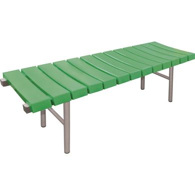 Banqueta de espera 45x45x150 cm verde
