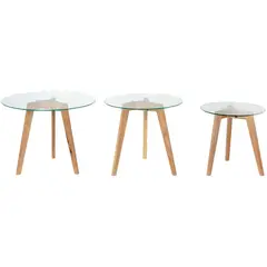 JUST HOME COLLECTION - Set de mesas para living 3 unidades