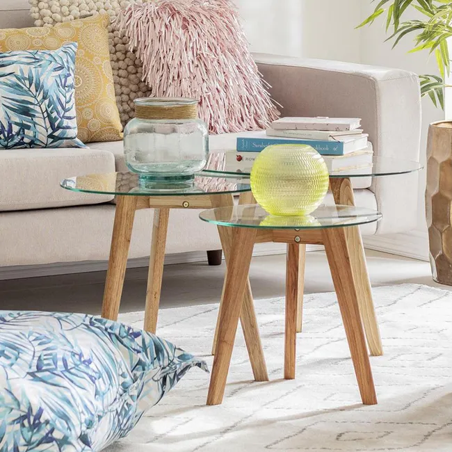 JUST HOME COLLECTION - Set de mesas para living 3 unidades