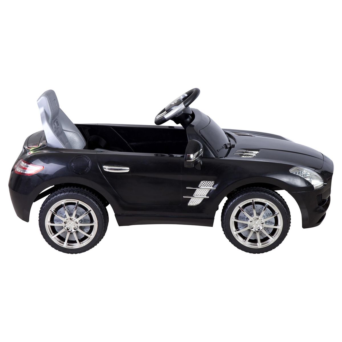 KIDSCOOL - Auto negro a batería 6V licencia Mercedes Benz