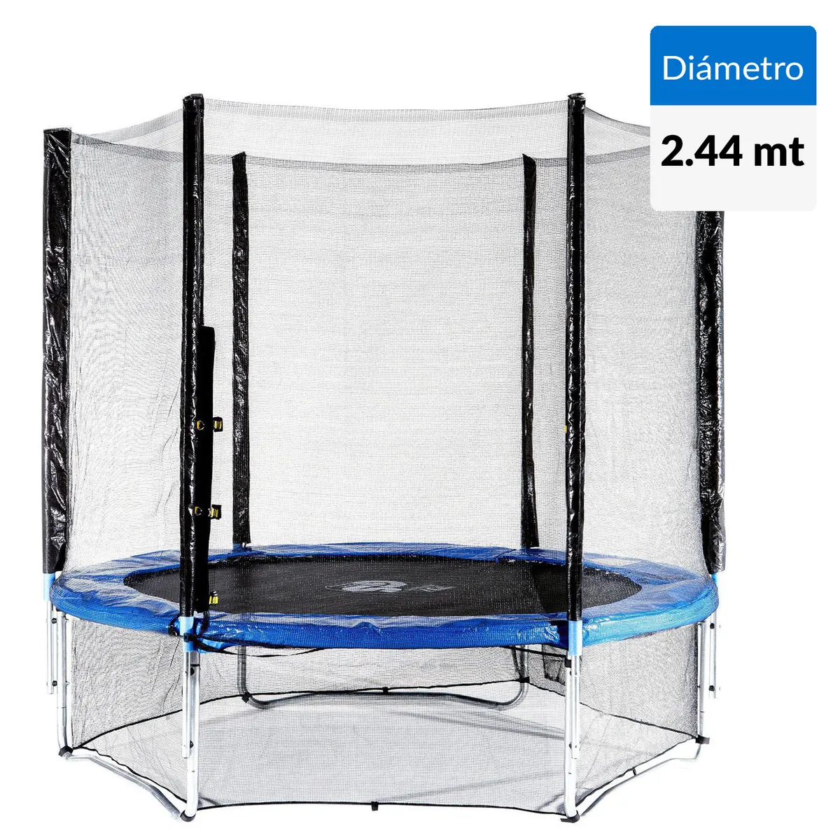 KIDSCOOL - Cama Elástica 244x238x244 cm Azul