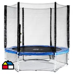 KIDSCOOL - Cama Elástica 305x246x305 cm Azul