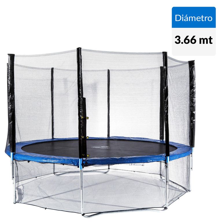 Cama Elástica Premium 366 cm12Ft Azul