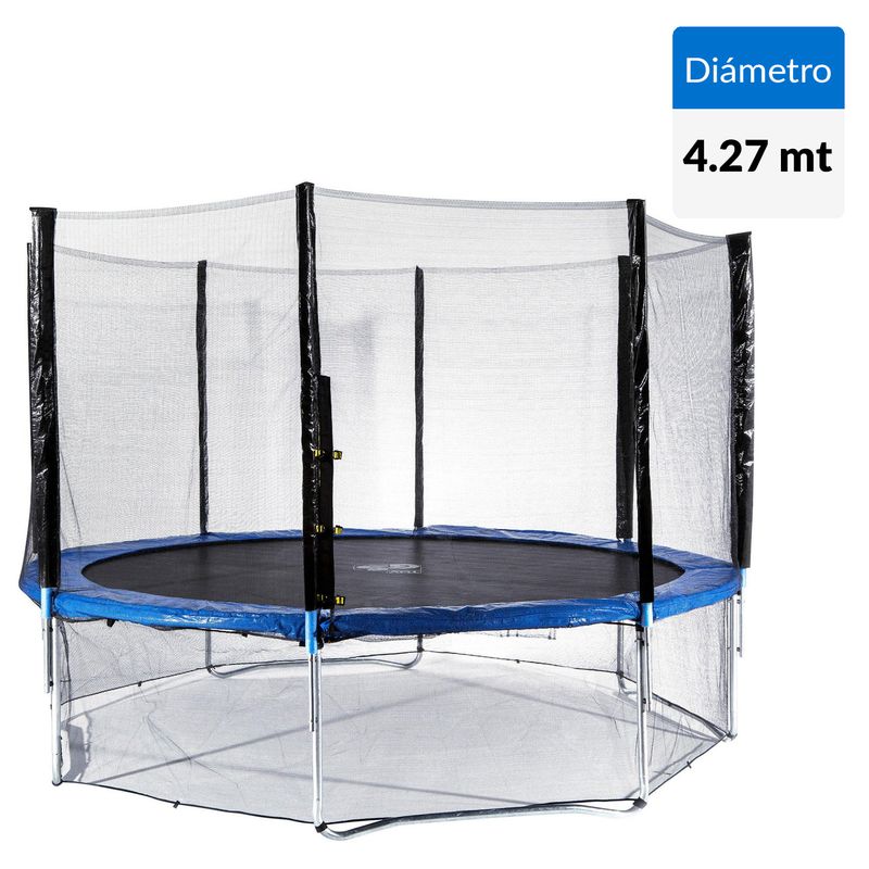 KIDSCOOL - Cama Elástica 427x260x427 cm Azul