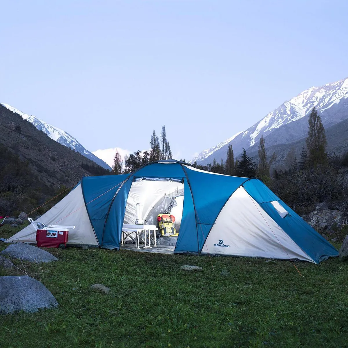 KLIMBER - Carpa Camping Etoile 9 Personas Azul