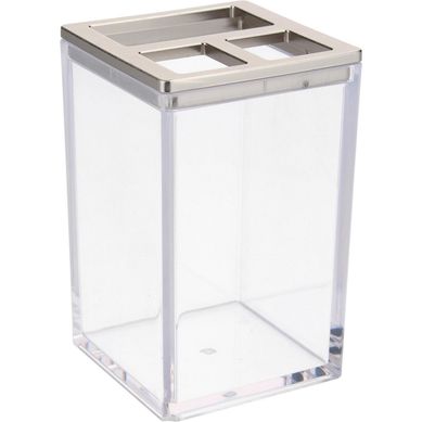 Portacepillo para bao transparente