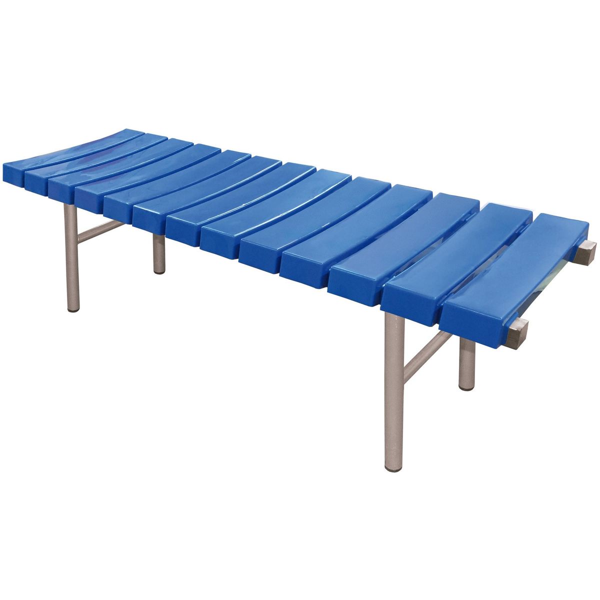 MALETEK - Banqueta de espera 45x45x150 cm azul