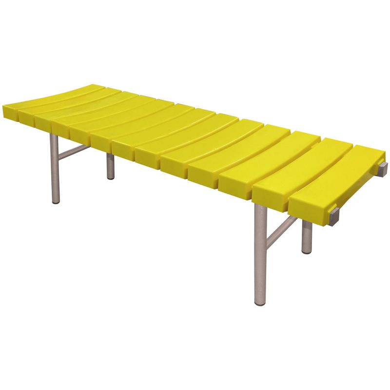 MALETEK - Banqueta de espera 45x45x150 cm amarillo