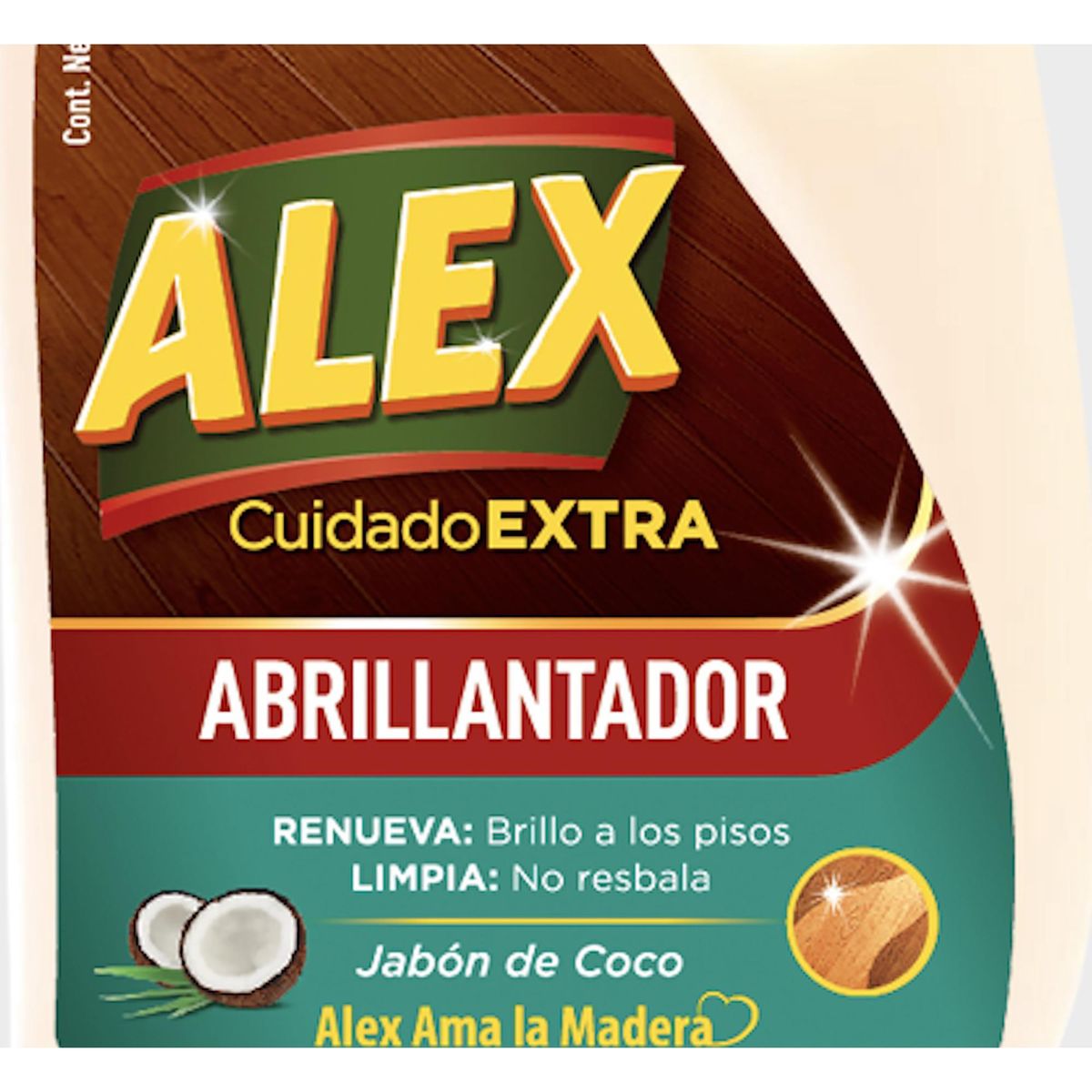 ALEX - Abrillantador Alex para Parquet y Flotante 2 Litros Aroma Coco