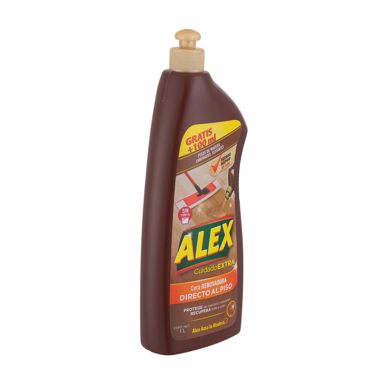 ALEX - Cera Líquida Alex Renovadora para Pisos y Laminados 900 ml