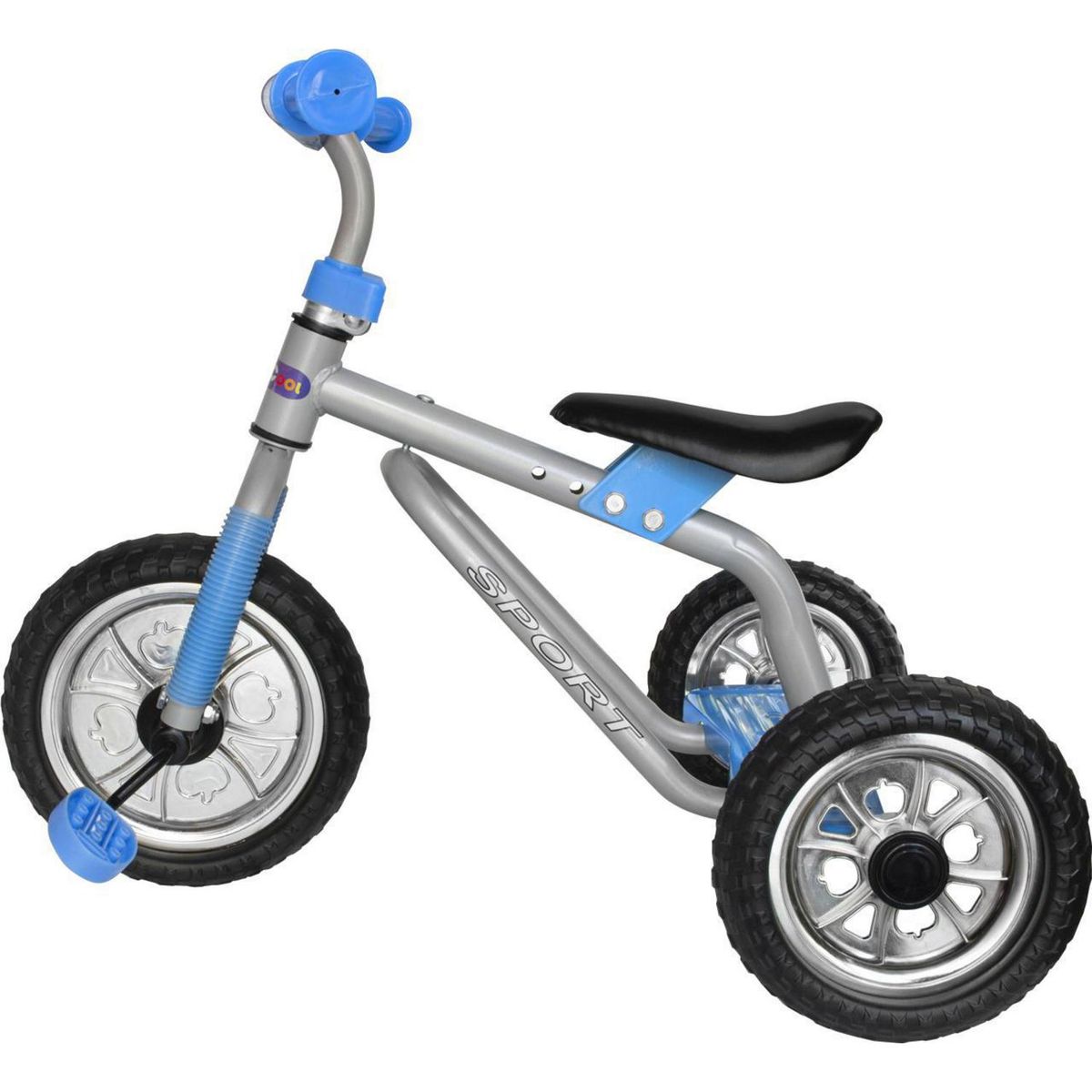 KIDSCOOL - Triciclo Clásico en Metal Azul Desde 18 meses