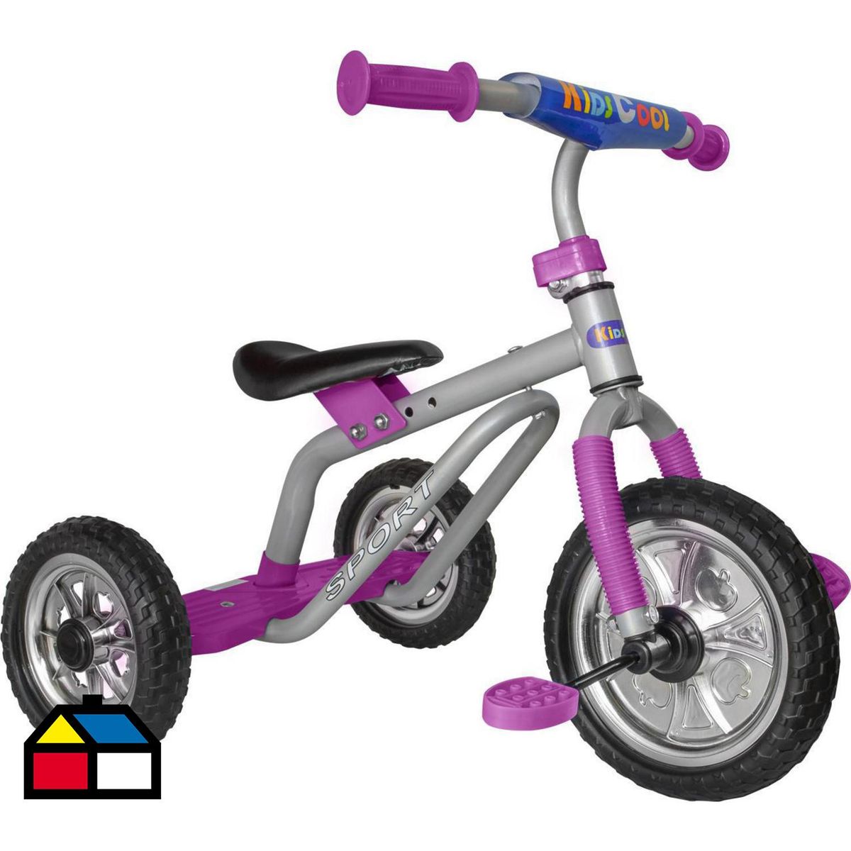 KIDSCOOL - Triciclo Clásico en Metal Rosado Desde 18 meses