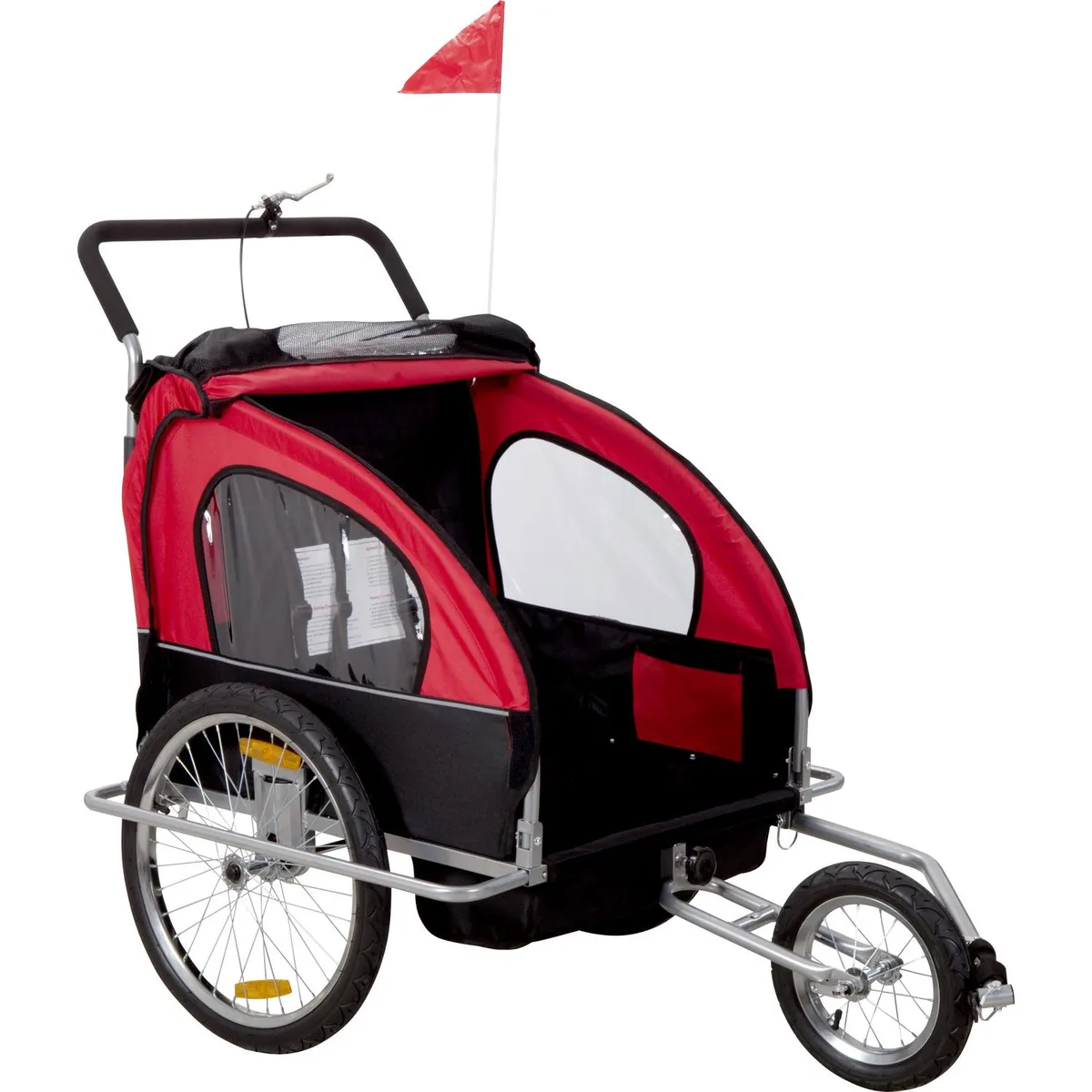 KIDSCOOL - Carro jogger y trailer rojo Kidscool