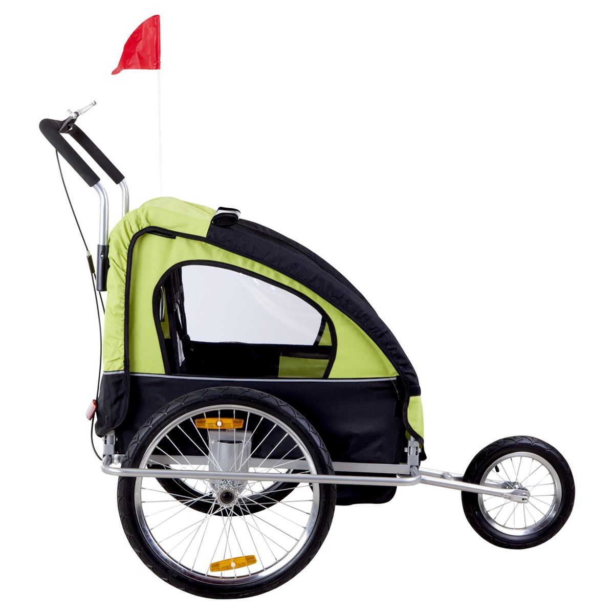 KIDSCOOL - Carro jogger y trailer verde Kidscool