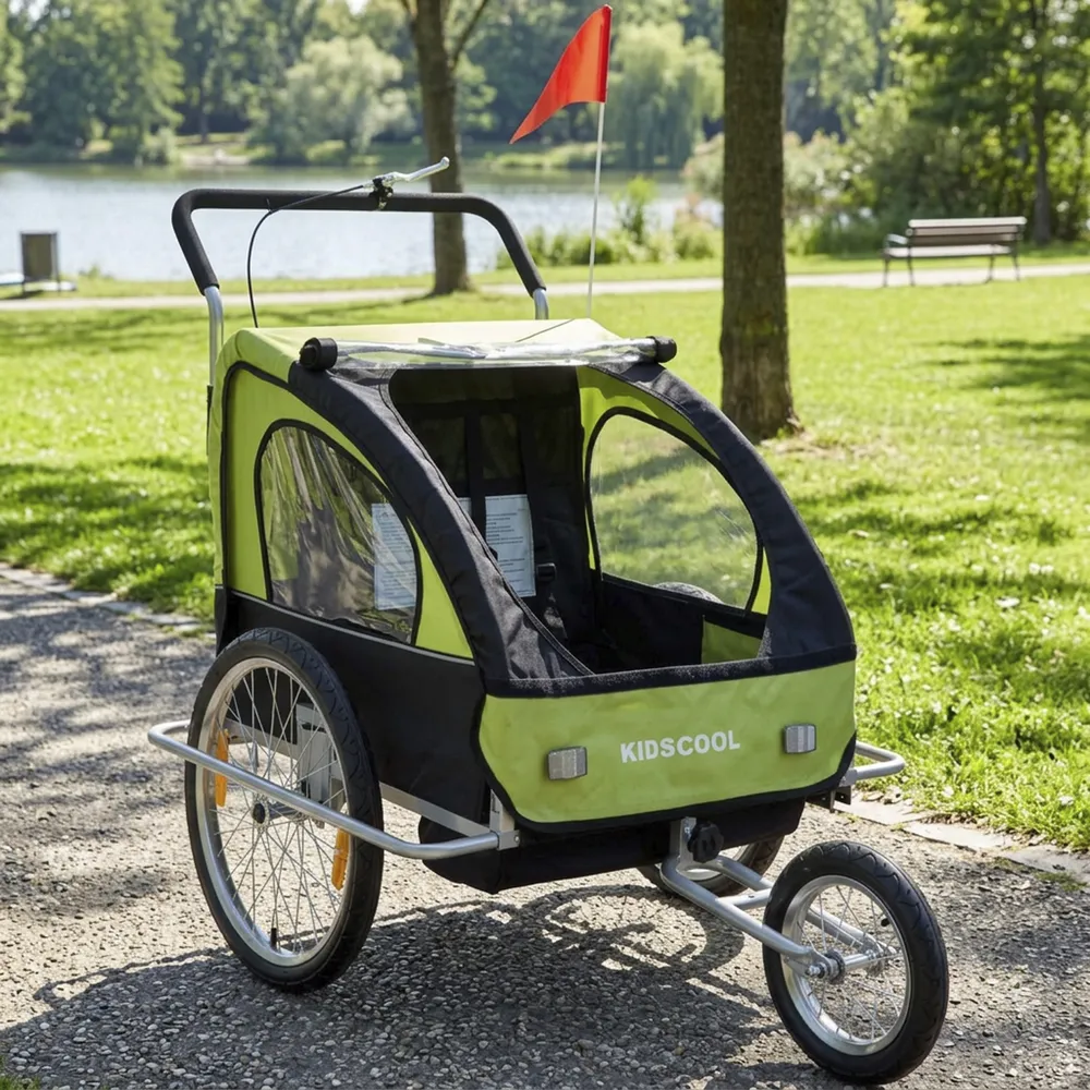 Kidscool Baby Trailer V1 Verde, foto 4