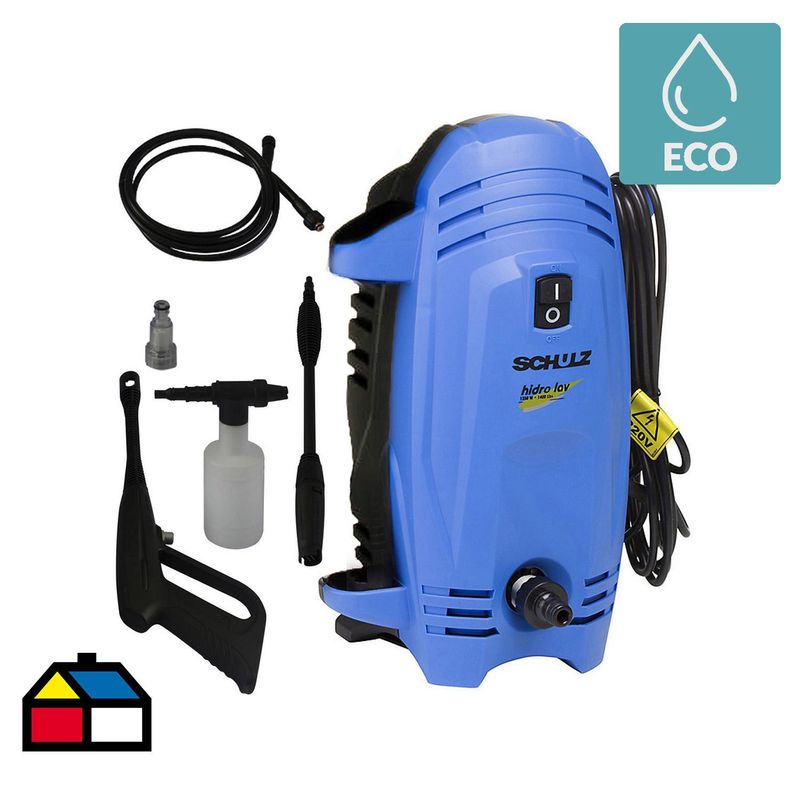 SCHULZ - Hidrolavadora Eléctrica 1350 W 97 Bar HH1350
