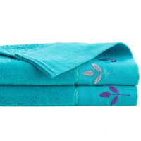 Set de Toallas Visita 380 gr Algodón 30x50 cm Turquesa