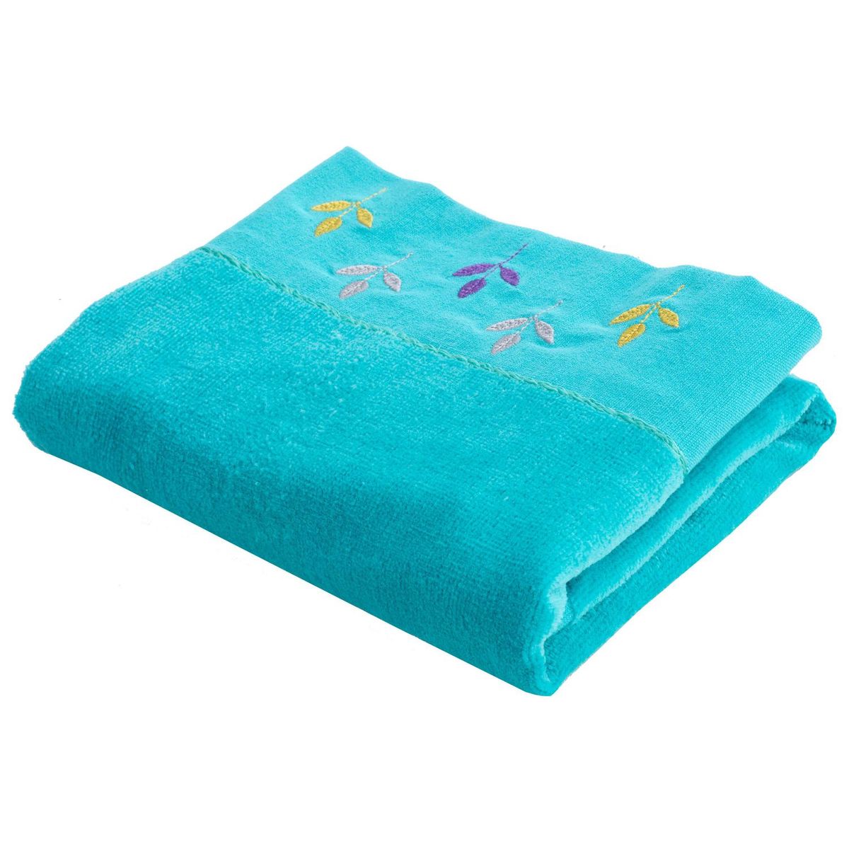 JUST HOME COLLECTION - Set de Toallas Visita 380 gr Algodón 30x50 cm Turquesa