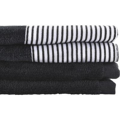 Imagen 2 del producto Set de Toallas Visita 380 gr Algodón 30x50 cm Negro