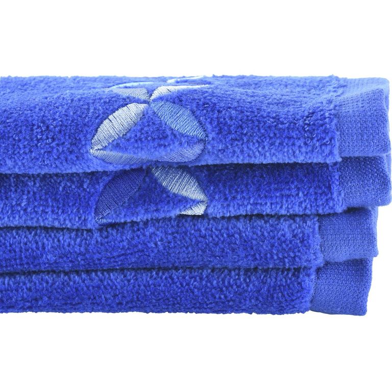 Set de Toallas Visita 380 gr Algodón 30x50 cm Azul