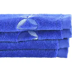 JUST HOME COLLECTION - Set de Toallas Visita 380 gr Algodón 30x50 cm Azul