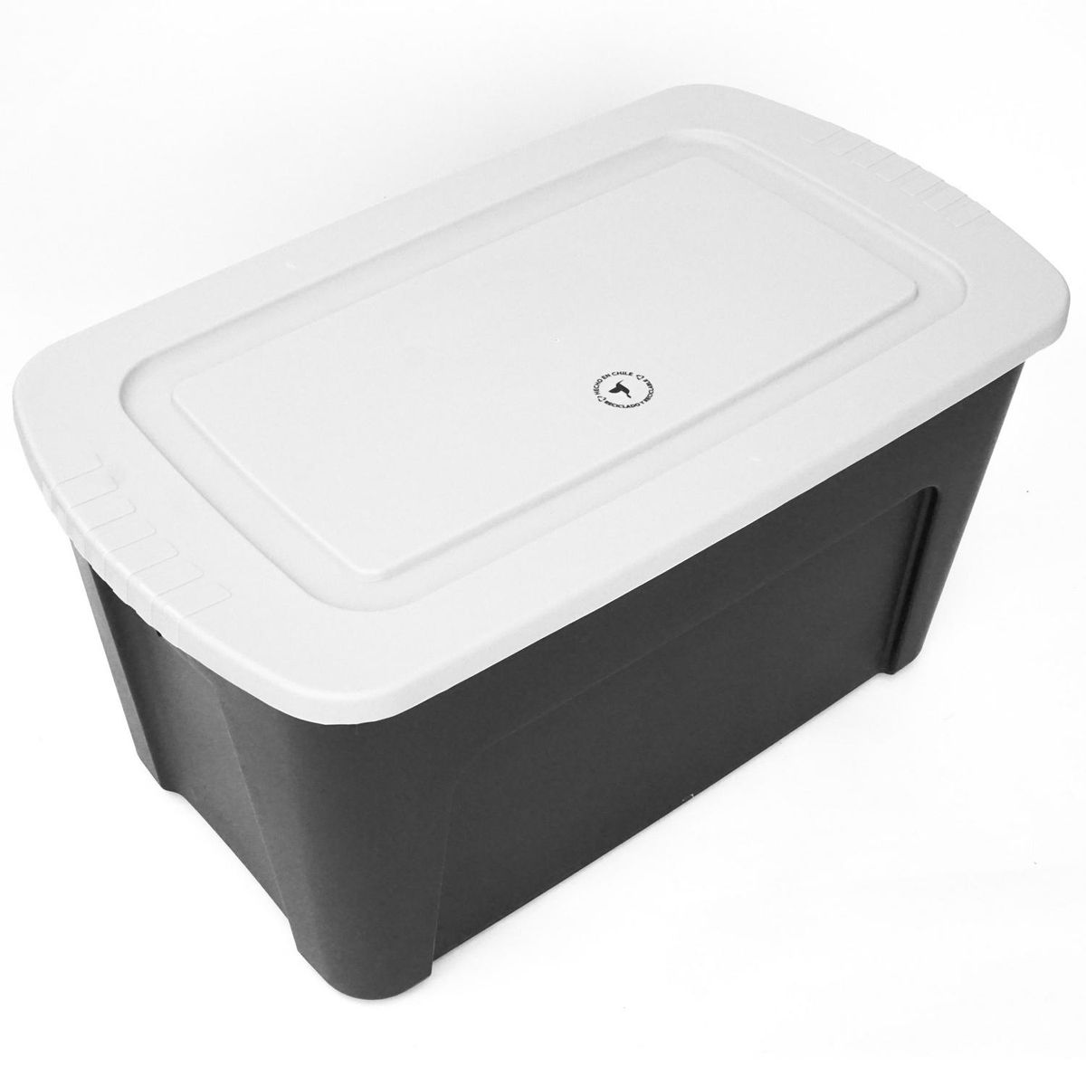 REMBRE - Caja Organizadora 45.5x43x82 cm 125 l Negro/Gris