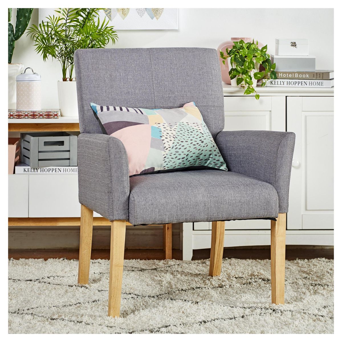 JUST HOME COLLECTION - Poltrona 89x66x67 cm gris