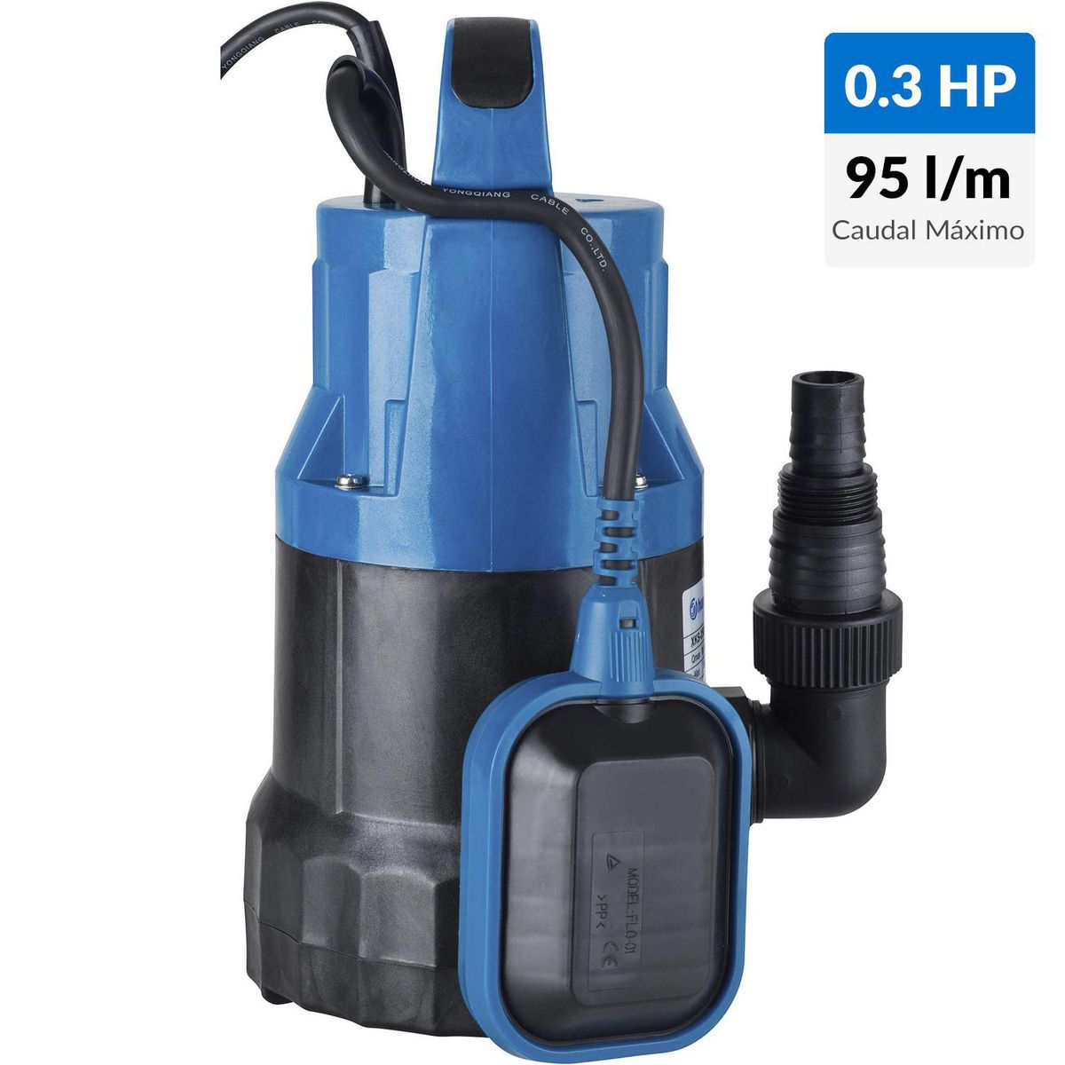 HUMBOLDT - Electrobomba sumergible 0,3 HP 95 l/min